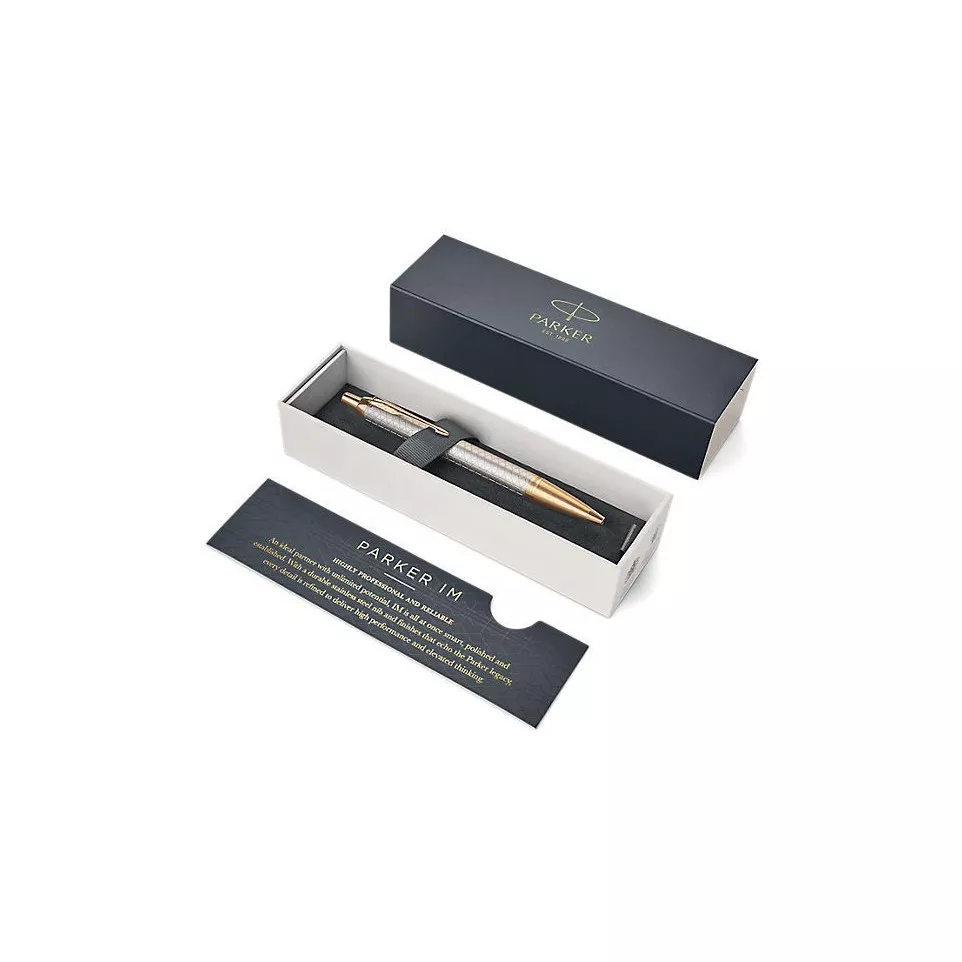 Parker IM Premium stylo bille argent GT