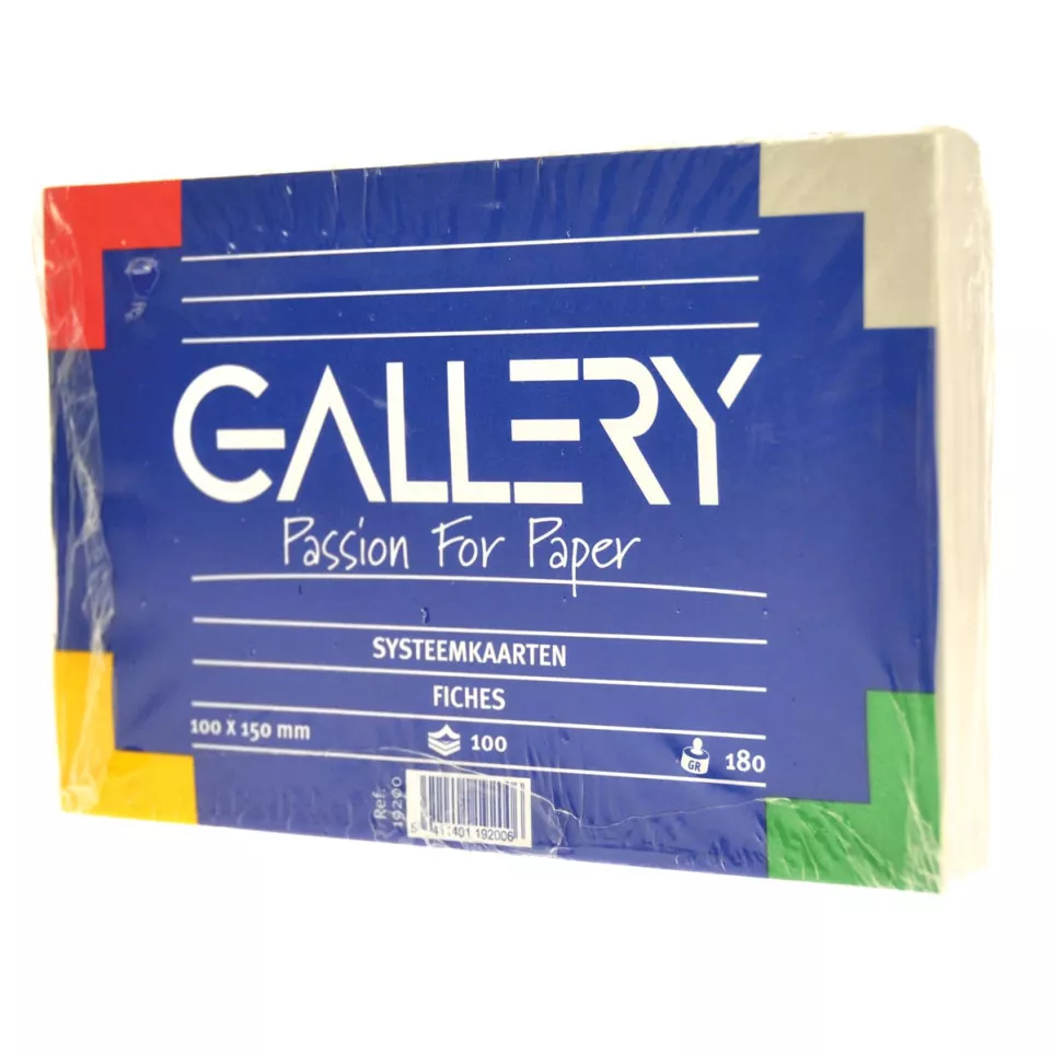 Gallery witte systeemkaarten, ft 10 x...