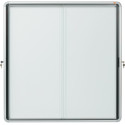 Nobo Premium Plus buitenvitrine, draaideur met slot, magnetisch, 12 x A4