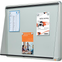 Nobo Premium Plus buitenvitrine, draaideur met slot, magnetisch, 9 x A4