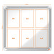 Nobo Premium Plus buitenvitrine, draaideur met slot, magnetisch, 6 x A4