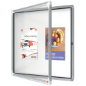 Nobo Premium Plus buitenvitrine, draaideur met slot, magnetisch, 6 x A4