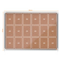 Nobo Premium Plus binnenvitrine, schuifdeuren met hoekslot, kurk, 18 x A4