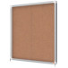 Nobo Premium Plus binnenvitrine, schuifdeuren met hoekslot, kurk, 12 x A4