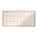 Nobo Premium Plus binnenvitrine, schuifdeuren met hoekslot, magnetisch, 27 x A4