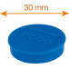 Nobo Blue Whiteboard Magnets 30 mm Pack of 4