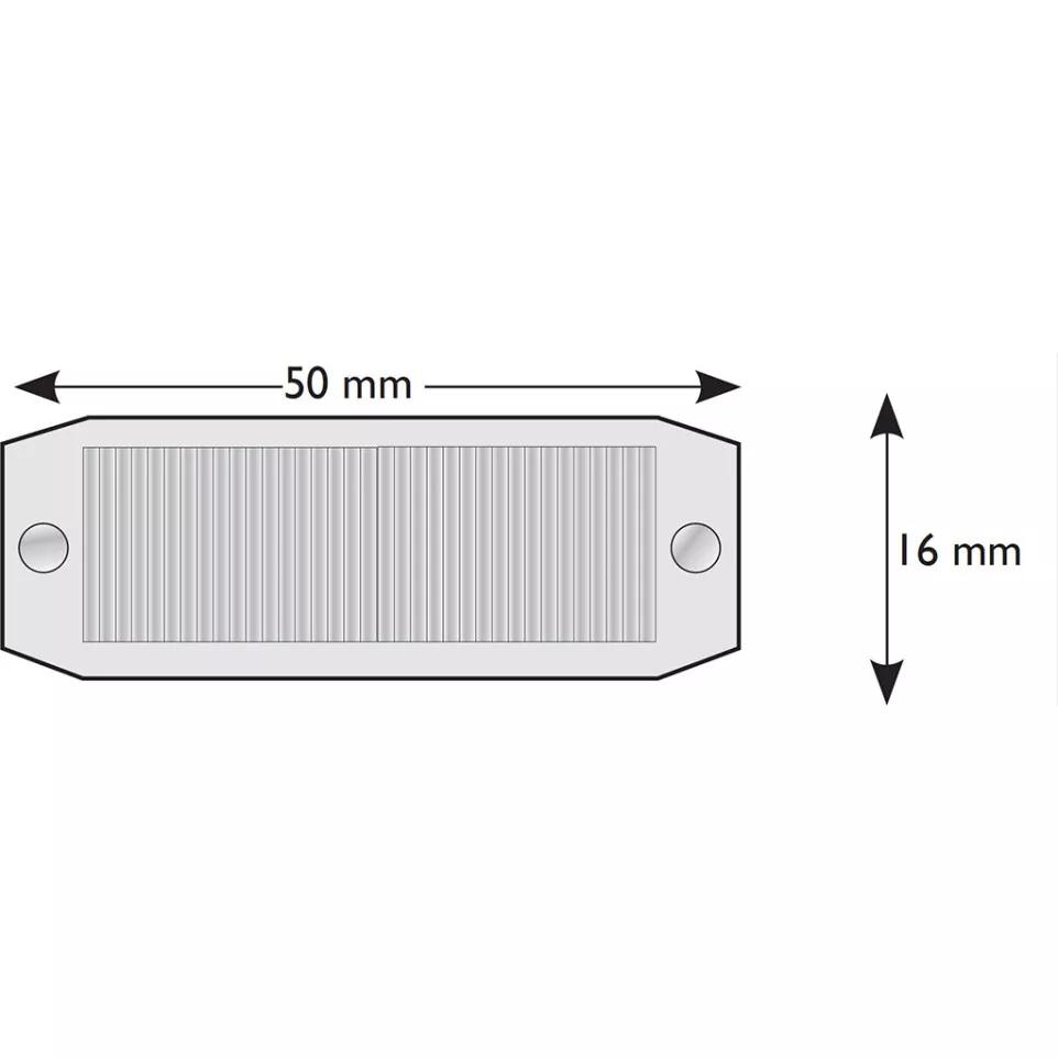 Universele platte wiggen 50x16x1,3mm...