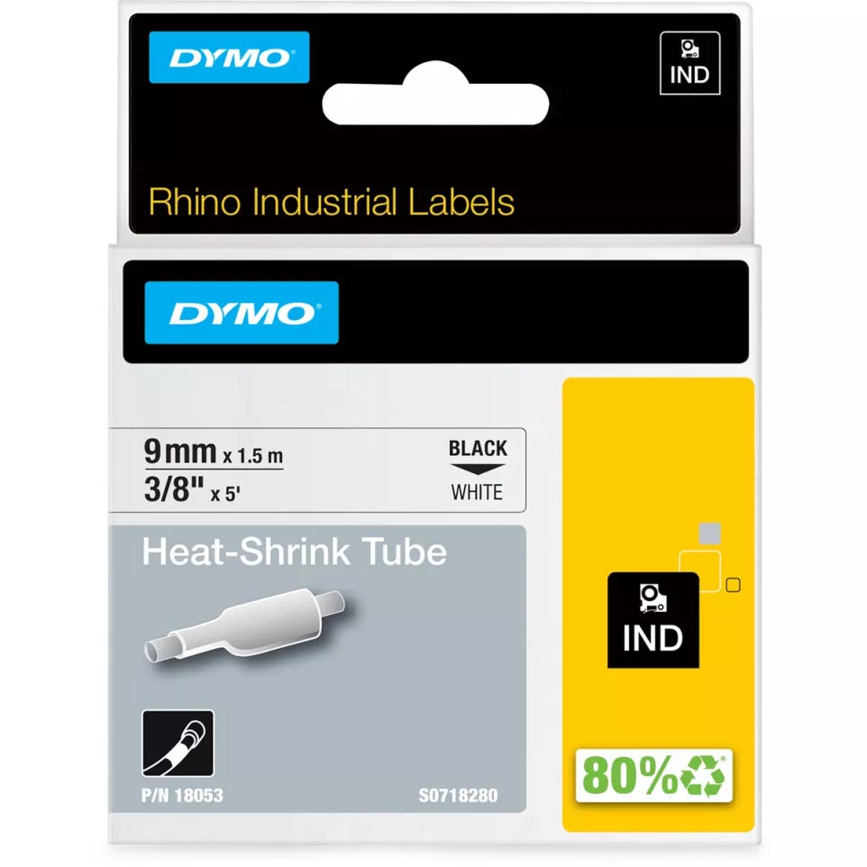 Dymo RHINO 9 mm Heat Shrink Tube...