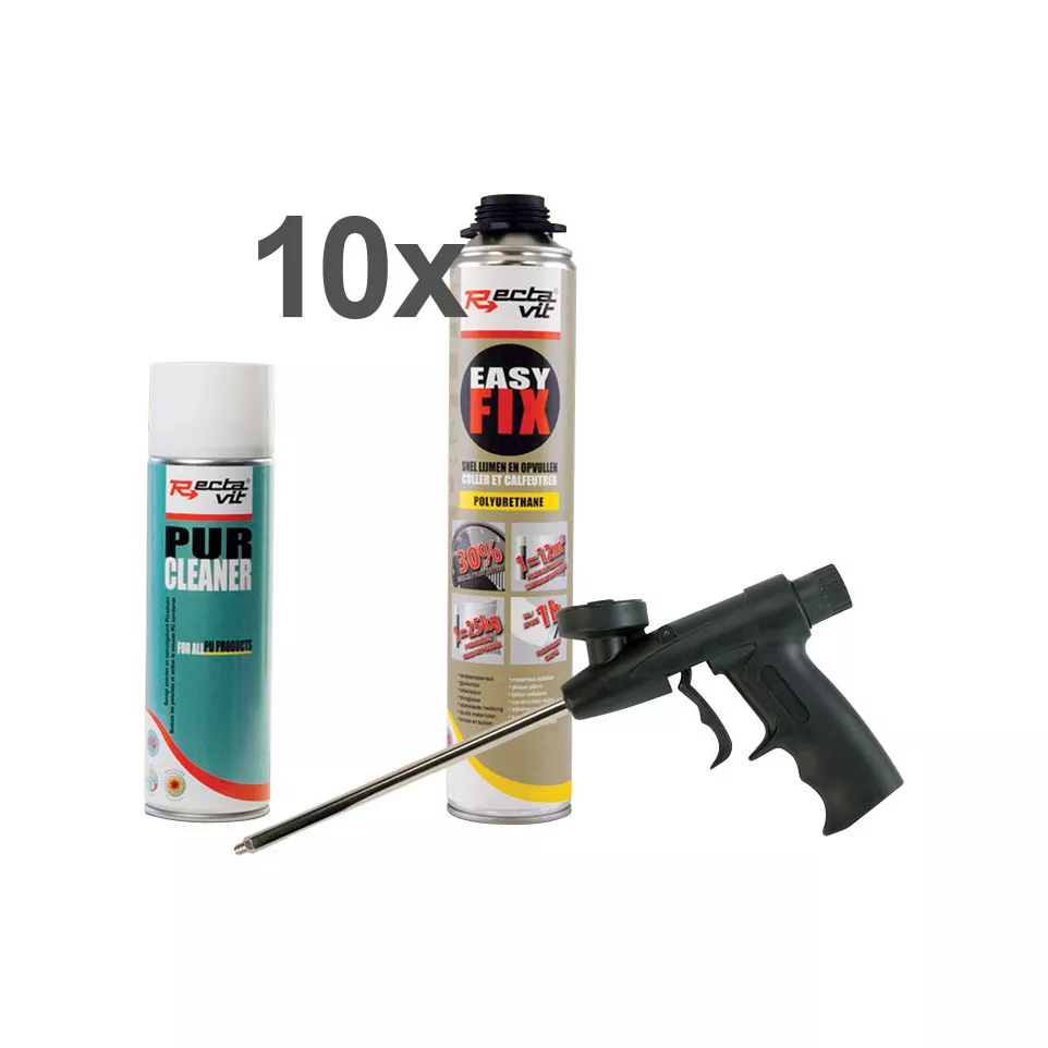 Kit 10 colle polyuréthane RECTAVIT...