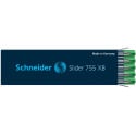 Schneider balpenvulling Slider 755 XB, groen