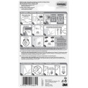 Command Large Picture Hanging Strips Black Holds 7.2 kg Pack of 8