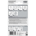 Command White Hinged Hooks, Small Size, Pack of 3 Hooks and 4 Strips