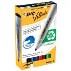 Bic marqueur pour tableaux blancs Velleda 1701, boîte de 4 pièces en couleurs assorties