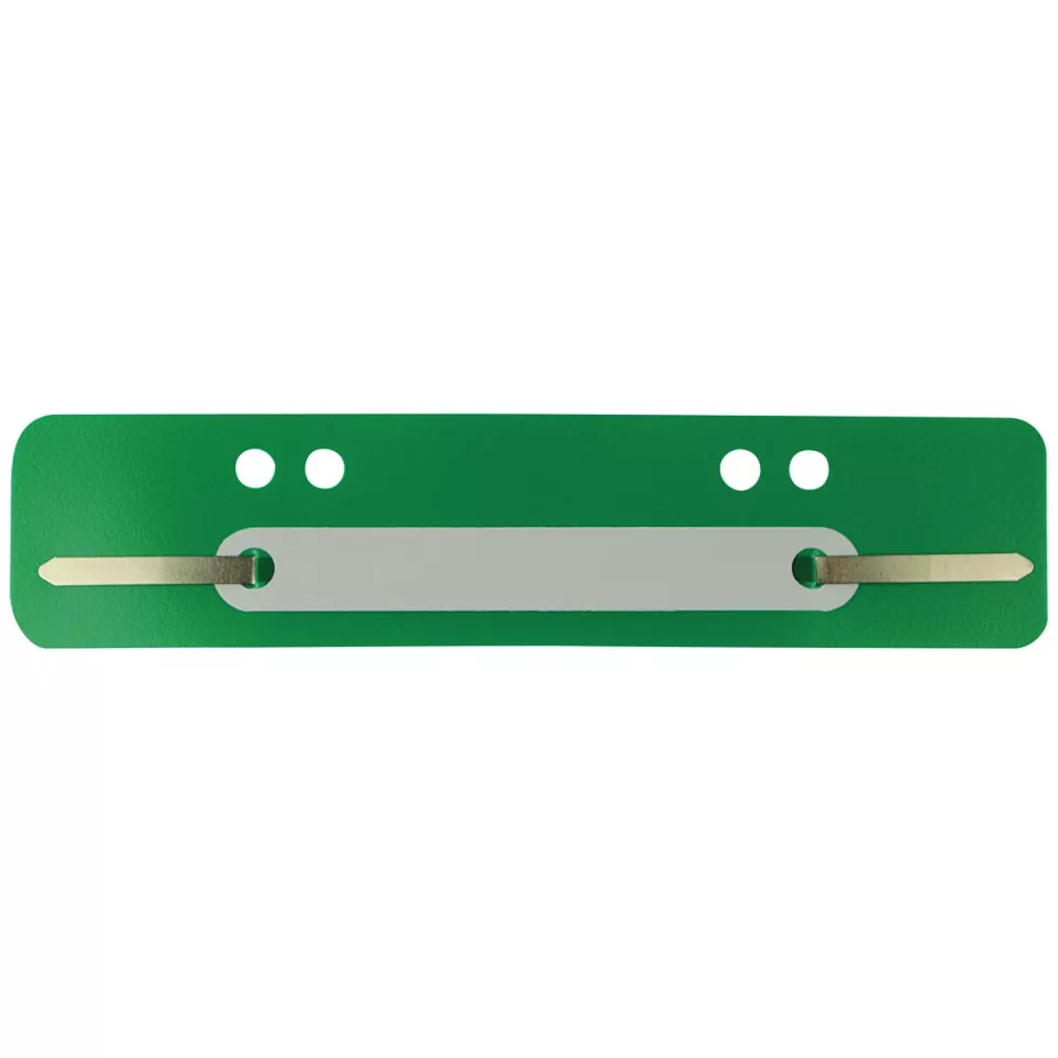 File Fasteners, Green, Box of 100 Pieces