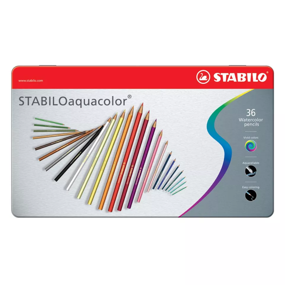 STABILOaquacolor crayon de couleur,...