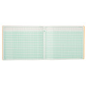 Exacompta registres, ft 27 x 32 cm, 13 colonnes sur 1 page, 31 lignes, 80 pages