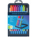 Schneider Slider Edge Ballpoint Pen, Extra Broad Tip, Assorted Colors, Desktop Box of 8 Pieces