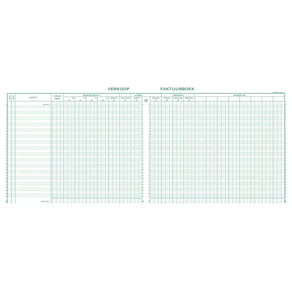Exacompta registre vente, ft 27 x 32...