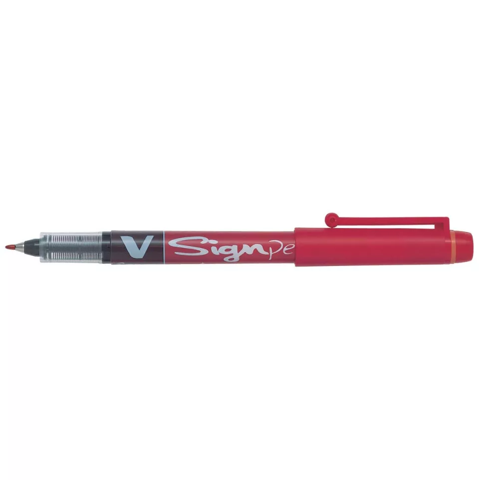 Pilot V Signpen Red