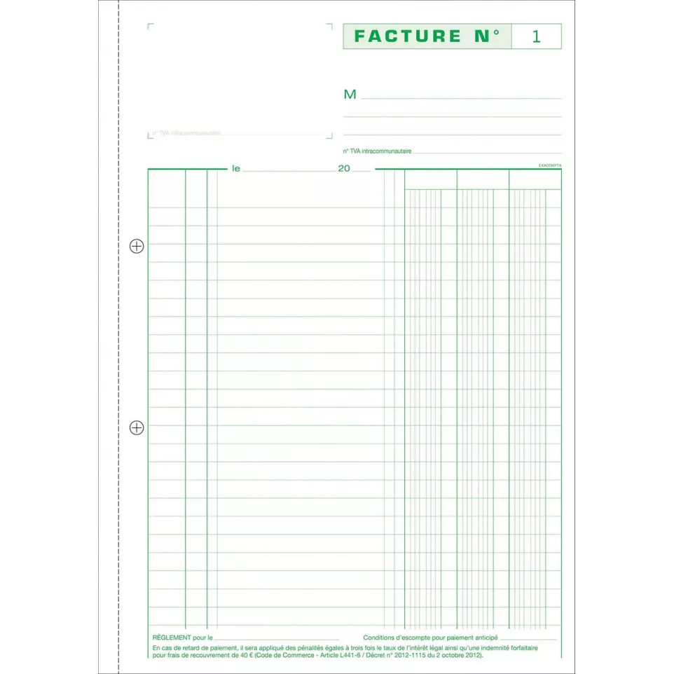 Exacompta Invoices Duplicates 29.7 x...