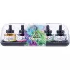 Royal Talens Ecoline Liquid Watercolor, Set of 5 Primary Colors, 30 ml Bottles