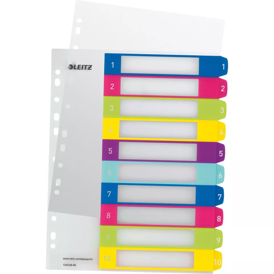 Leitz WOW printbare index, 10 tabs
