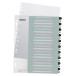Leitz WOW printbare index, 20 tabs, zwart-wit