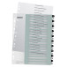 Leitz WOW printbare index, 20 tabs, zwart-wit