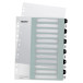 Leitz WOW printbare index, 12 tabs, zwart-wit