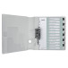 Leitz WOW printbare index, 12 tabs, zwart-wit