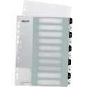 Leitz WOW printable dividers, 10 tabs, black and white
