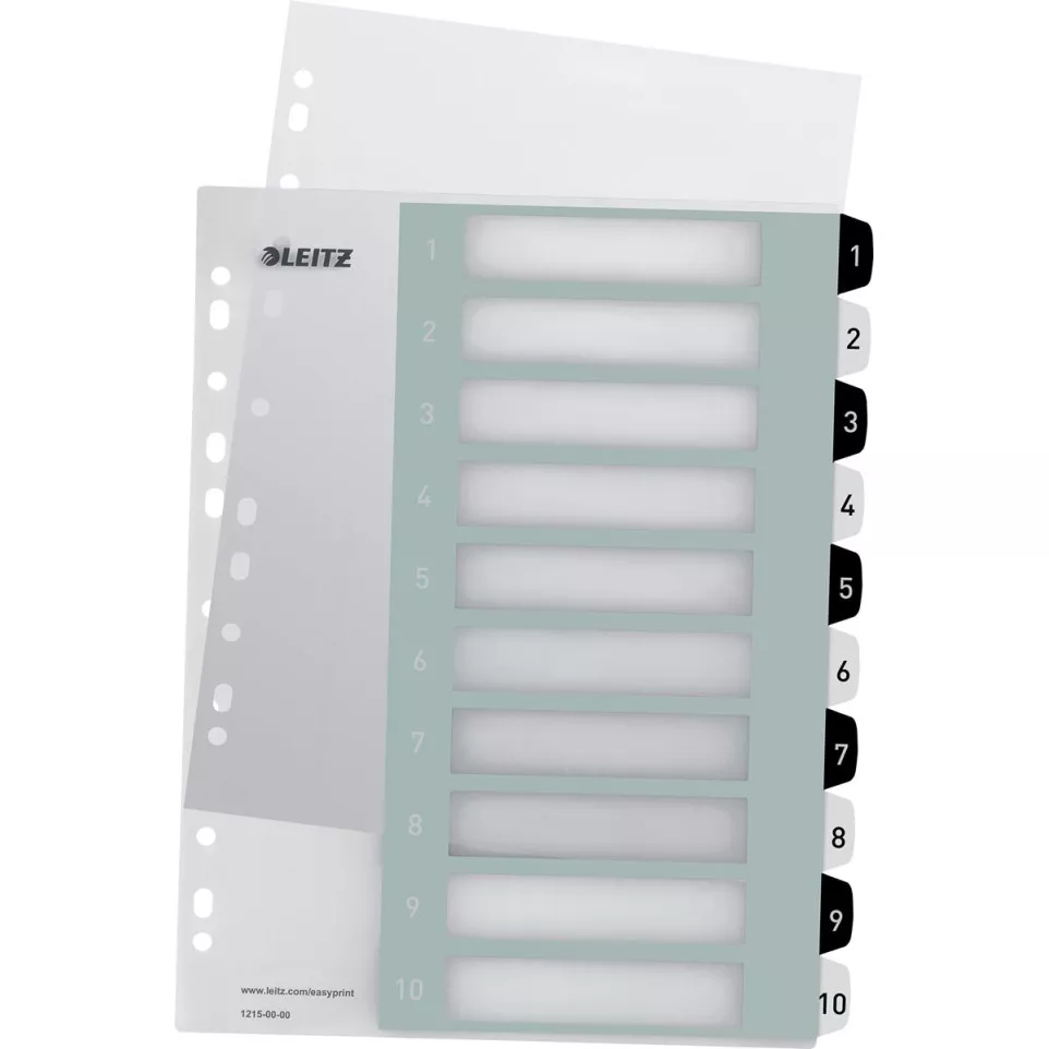 Leitz WOW printbare index, 10 tabs,...