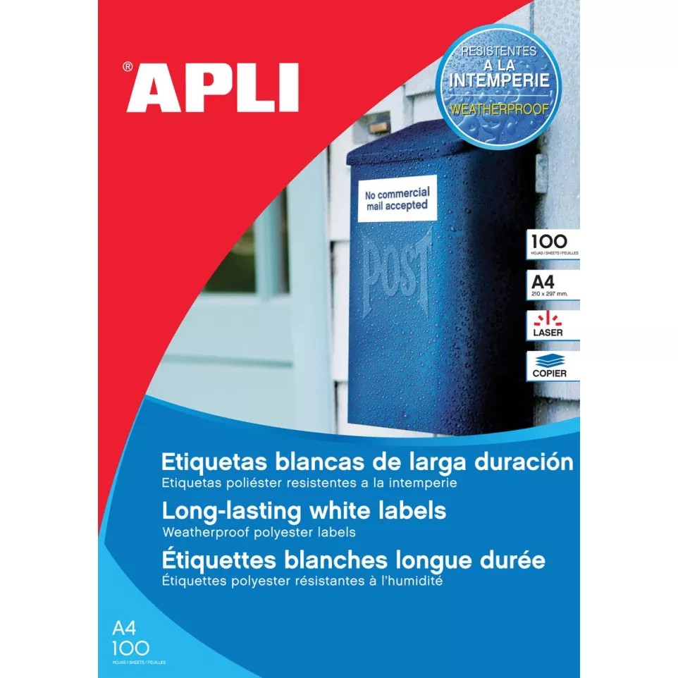 Apli moisture-resistant labels 210 x...