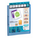 Oxford Polyvision A4 Customisable 2-Ring Binder in Blue, Polypropylene, 3 cm Spine
