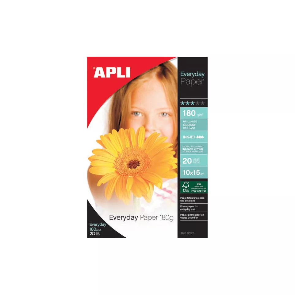Apli Everyday Photo Paper 10 x 15 cm,...