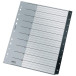 Leitz Recycle intercalaires, ft A4, perforation 11 trous, PP, noir, 1-10