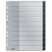 Leitz Recycle intercalaires, ft A4, perforation 11 trous, PP, noir, 1-10