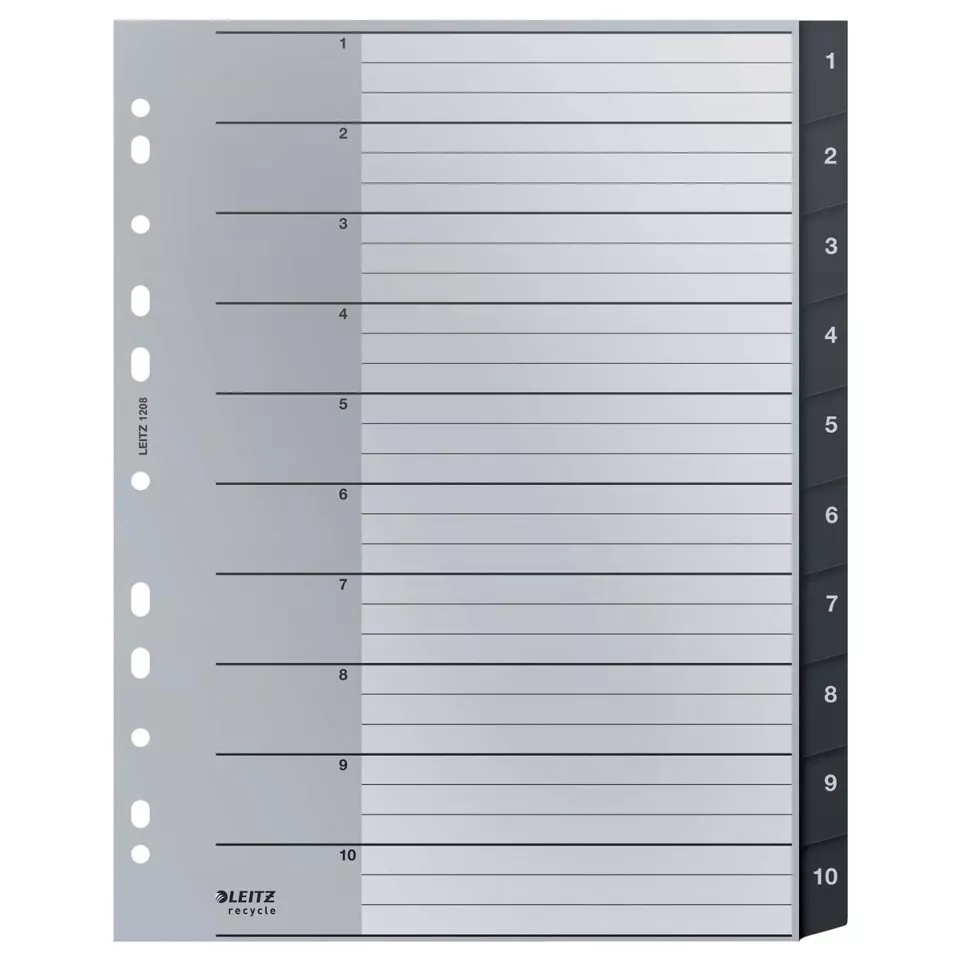 Leitz Recycle intercalaires, ft A4,...