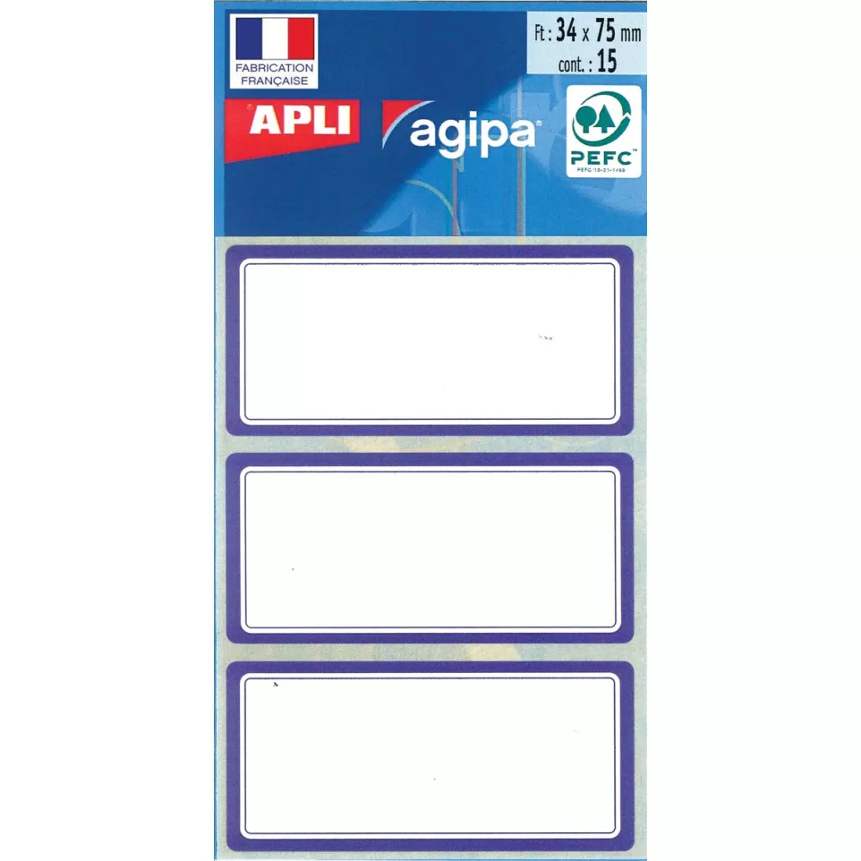 Agipa school labels 75 x 34 mm (w x...