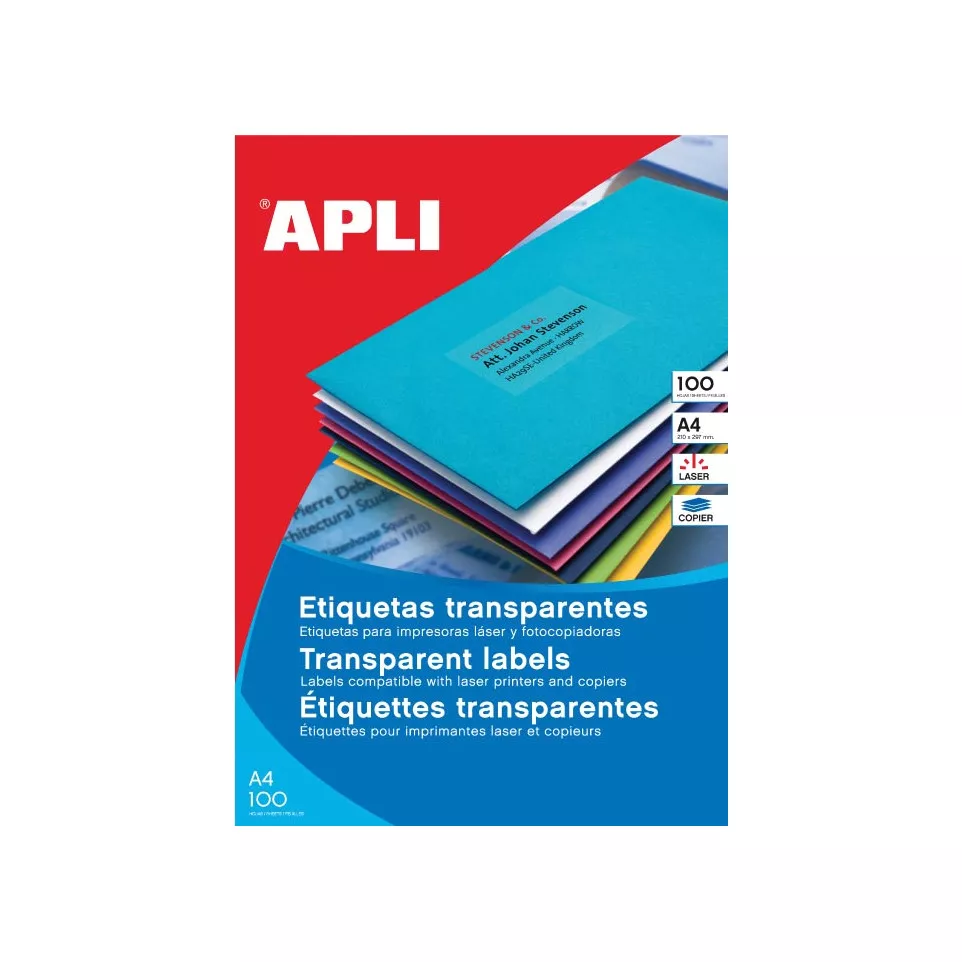 Apli Transparante etiketten ft 70 x...