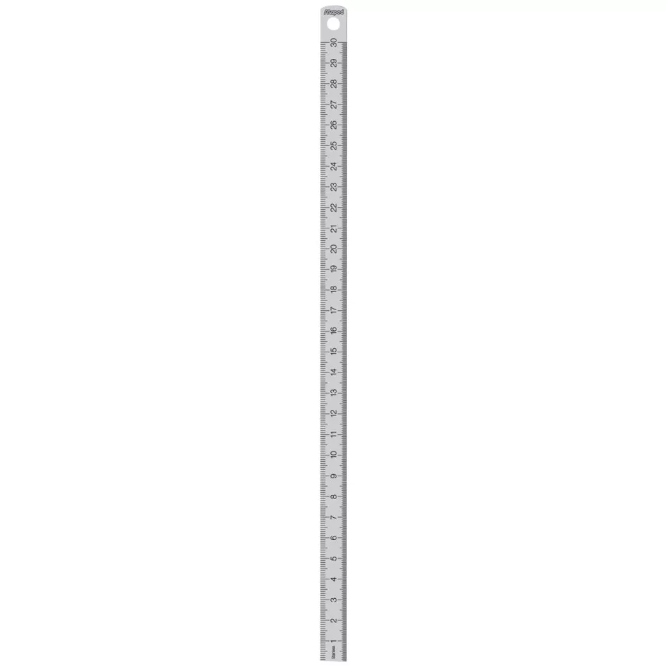 Maped lat uit roestvrij staal 30 cm