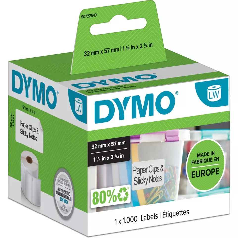 Dymo étiquettes LabelWriter, ft 57 x...