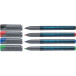 Schneider permanent marker Maxx 222, etui van 4 stuks in geassorteerde kleuren