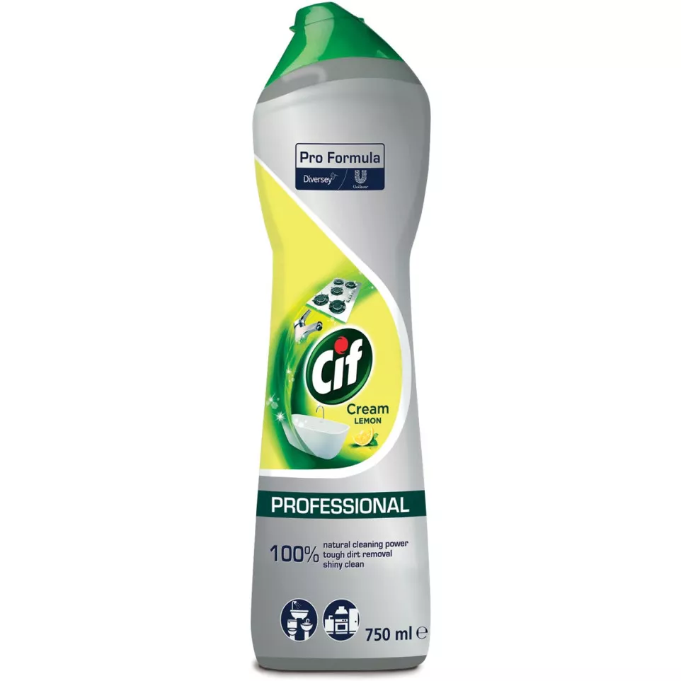 Cif Cream Cleaner Lemon Bottle 750 ml