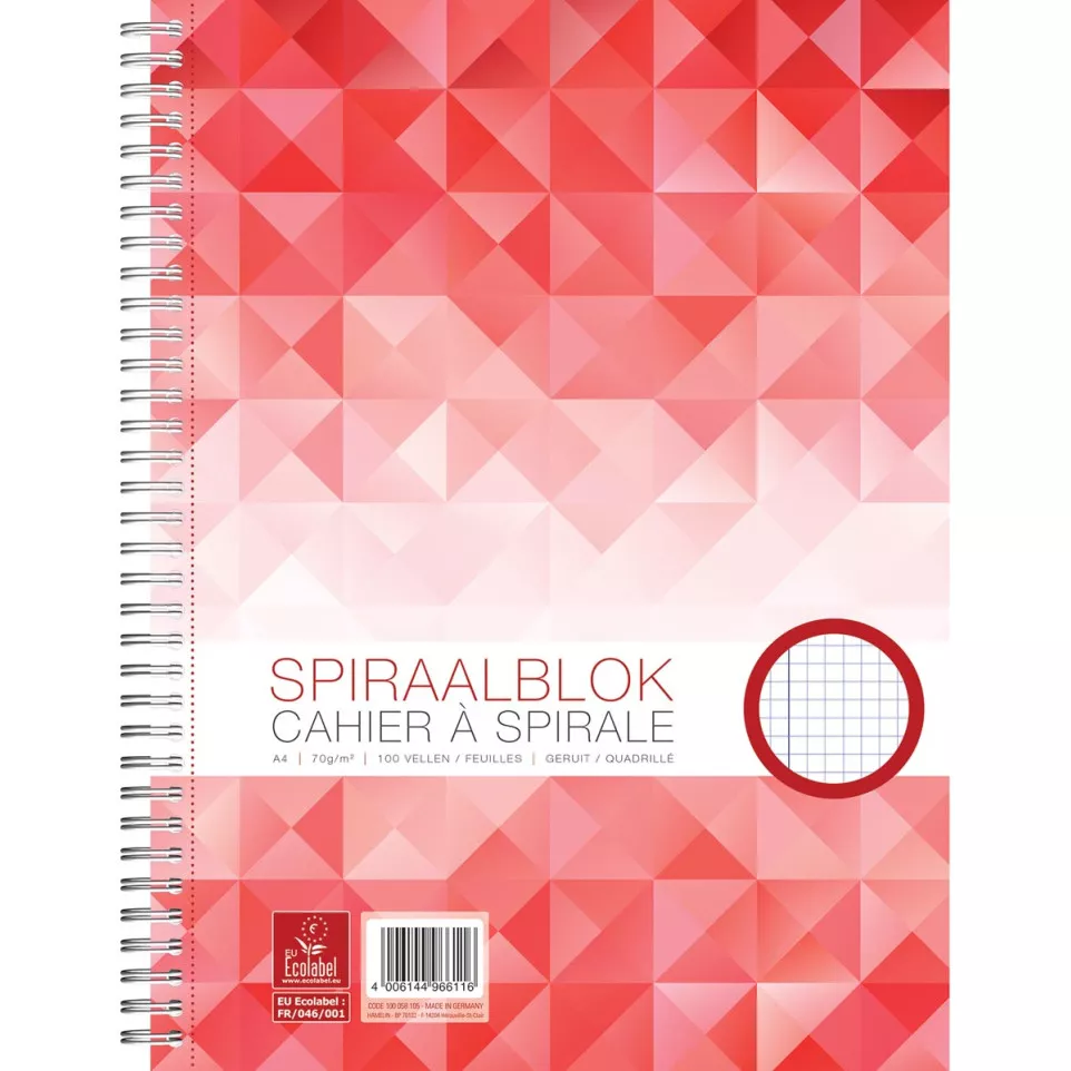 Work cahier, ft A4, quadrillé 5 mm,...