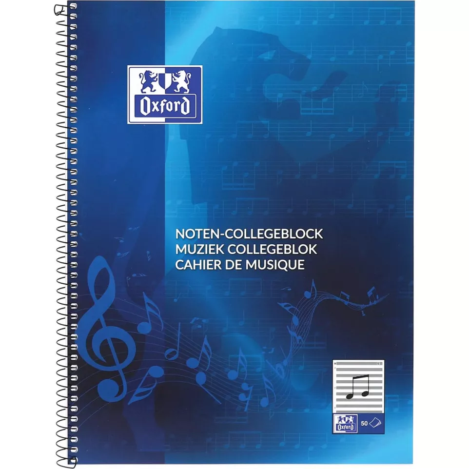 Oxford cahier de musique, ft A4, 100...