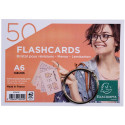 Exacompta fiches colorées, ft A6, ligné, paquet de 50 pièces