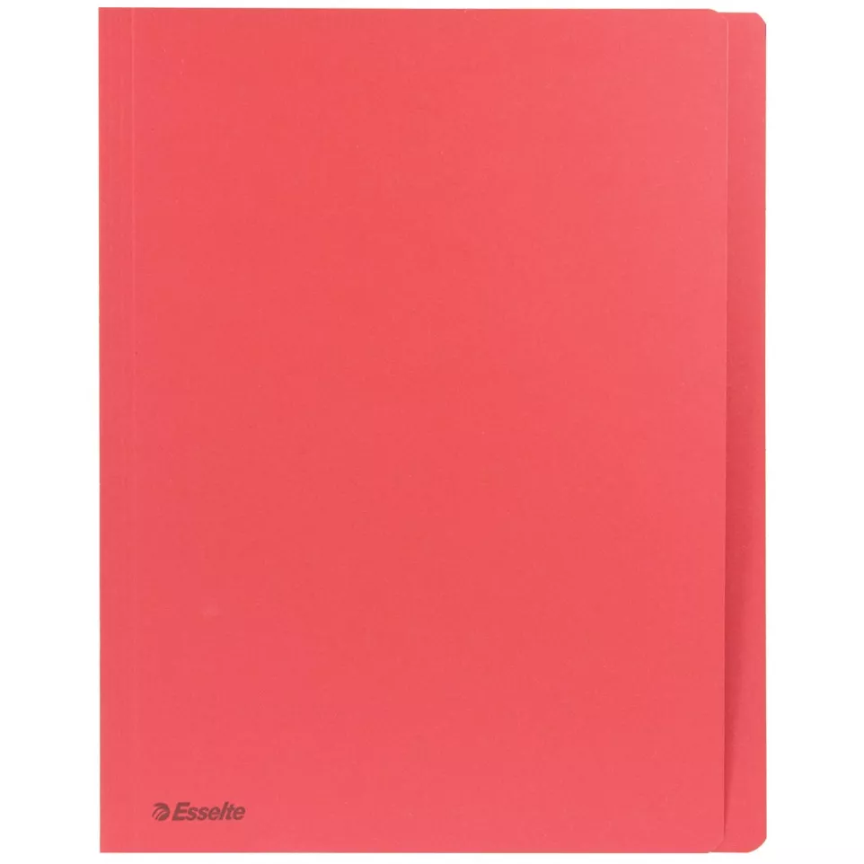 Esselte Red Cardboard File Folder A4