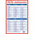 Aurora Memento Calendar French 2026