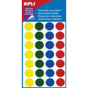 Apli Removable Round Labels 15 mm (W x H), 112 Pieces